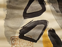 Compositie op papier, ernst vijlbrief, abstract inkt - afbeelding 2 van  4