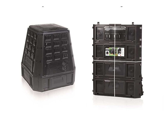 Composteerbakken zwart 630 liter (11x) - afbeelding 1 van  2