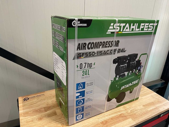 Compressor - 24 liter olievrij - stahlfest - afbeelding 4 van  4