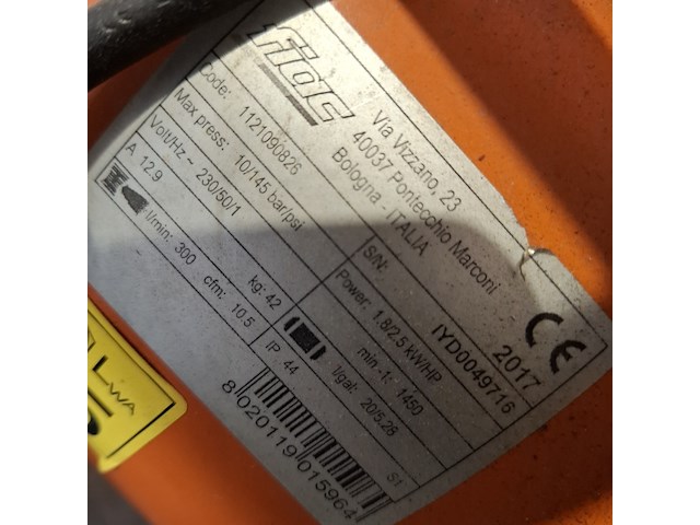 Compressor 400/20l 230v~ fiac, fv 304-20, bouwjaar 2017 - afbeelding 4 van  7