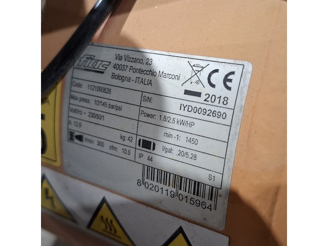Compressor 400/20l 230v~ fiac, fv 304-20, bouwjaar 2018 - afbeelding 7 van  7