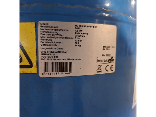 Compressor, airpress - afbeelding 9 van  10