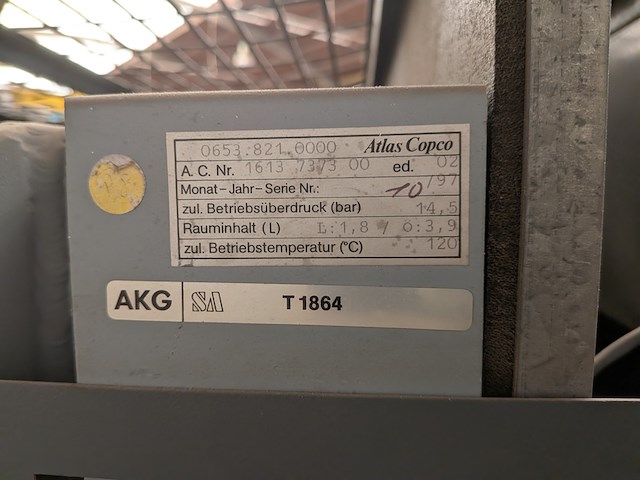 Compressor atlas copco, ga 30, bouwjaar 1997 - afbeelding 3 van  18