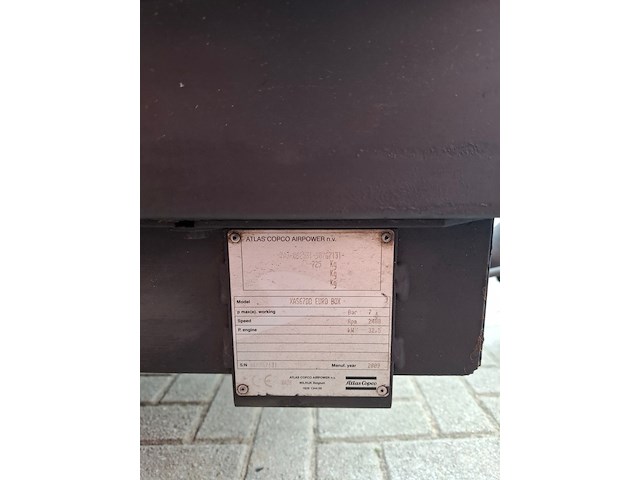 Compressor atlas copco, xahs 57, bouwjaar 2009 - afbeelding 5 van  13