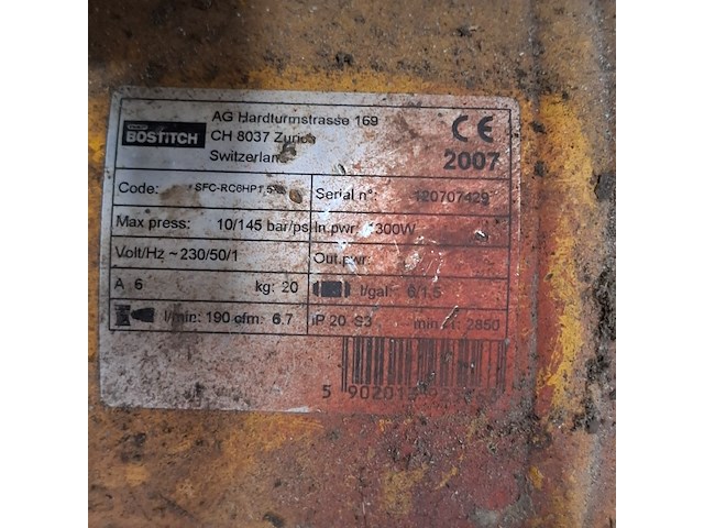 Compressor bostitch, bouwjaar 2007 - afbeelding 3 van  7