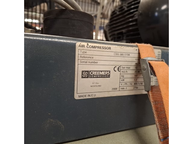 Compressor, creemers, csg 380/270k, 2008 - afbeelding 9 van  10