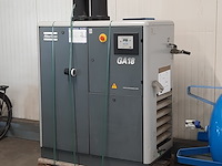 Compressor en buffervat, o.a atlas copco, o.a ga 18 - afbeelding 13 van  18