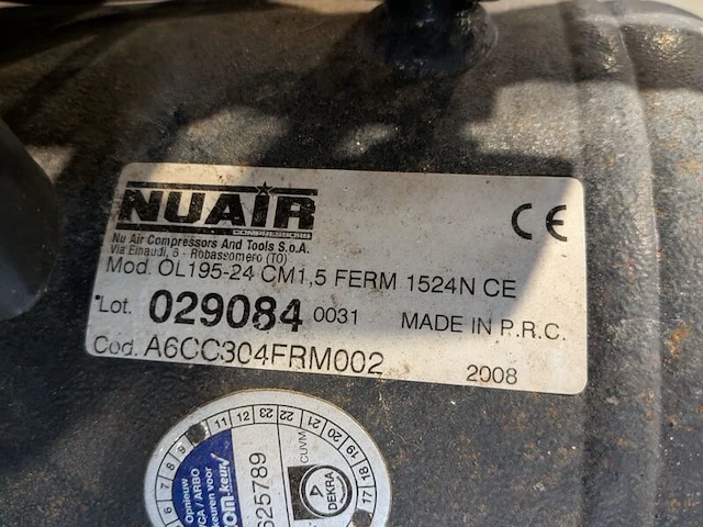 Compressor ferm, fco-1524n, bouwjaar 2008 - afbeelding 5 van  7