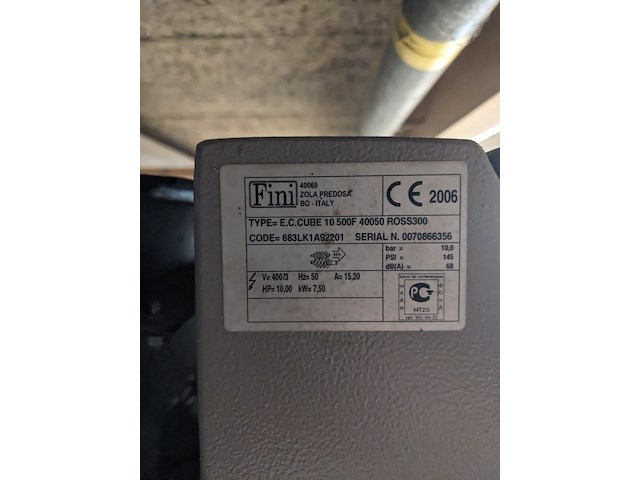 Compressor, fini, e.c. cube 10 500f 40050 ross 300, 2006 - afbeelding 12 van  12