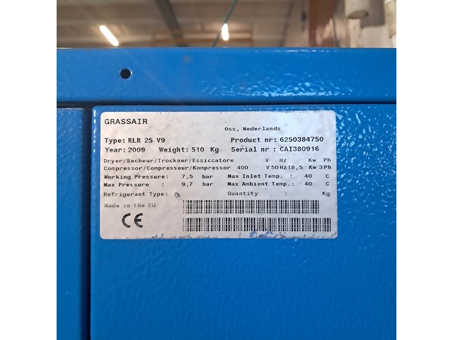 Compressor, grassair, rlr 25 v9, 2009 - afbeelding 4 van  13