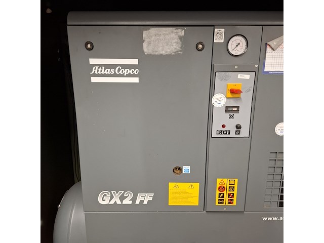 Compressor in transportkist, atlas copco, gx2 ff, 2006 - afbeelding 13 van  14