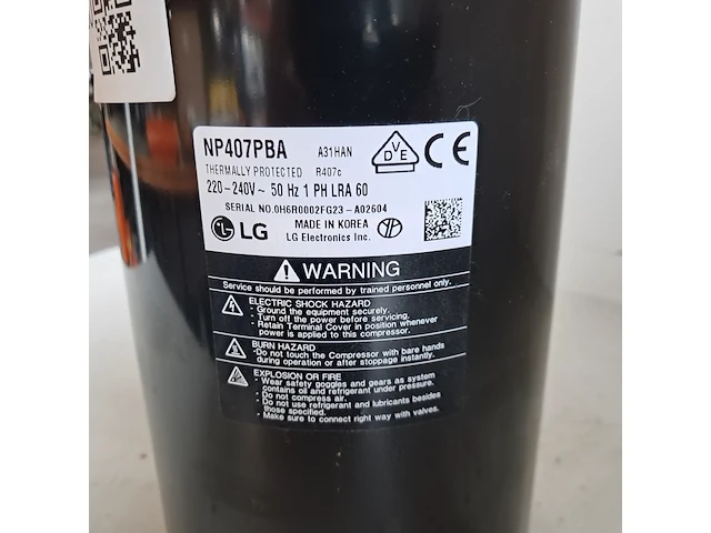 Compressor, lg, np407pba - afbeelding 3 van  7