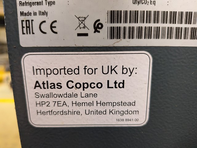 Compressor met conditionerinsunit en met waterafscheider, atlas copco airpower | fst, ga11vsds p, 2024 - afbeelding 16 van  19