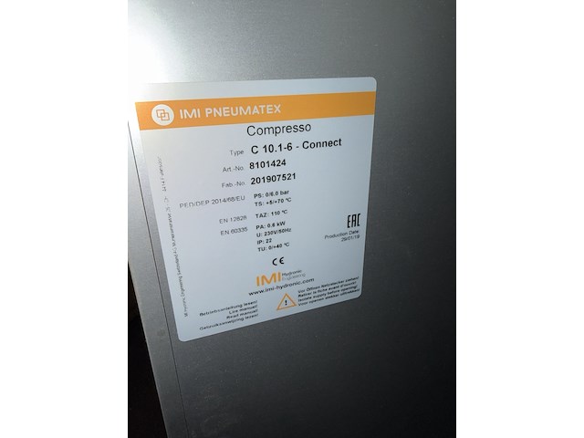 Compressor met expansievat, compresso, connect - afbeelding 2 van  4