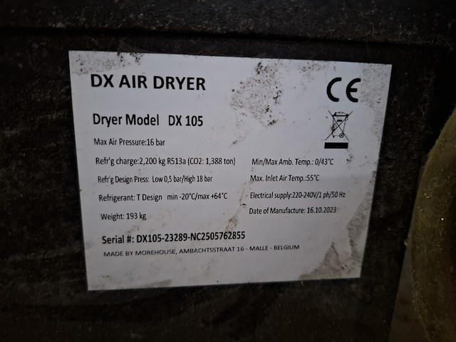 Compressor met luchtdroger ingersoll rand, rs 45-751/rs451-a8.5, bouwjaar 2019 - afbeelding 6 van  16