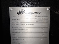 Compressor met luchtdroger ingersoll rand, rs 45-751/rs451-a8.5, bouwjaar 2019 - afbeelding 13 van  16