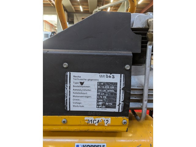 Compressor met luchtslanghaspel mecha concorde, ct10 - afbeelding 4 van  8