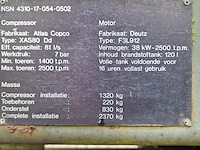 Compressor mobiel, atlas-copco, xas80 dd, 1983 - afbeelding 58 van  66