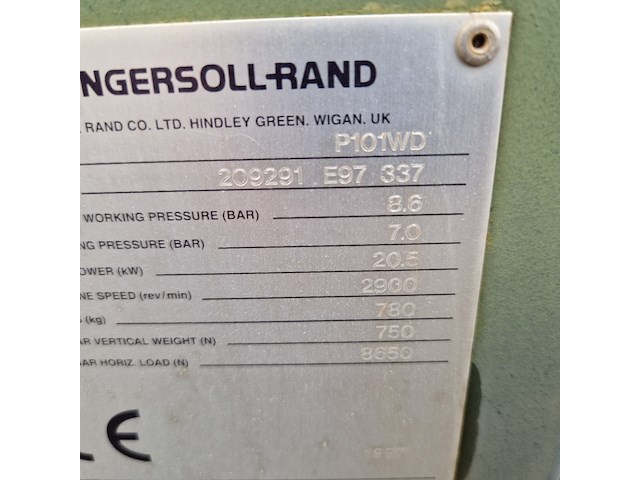 Compressor mobiel, ingersoll-rand, p101wd, 1997 - afbeelding 3 van  58