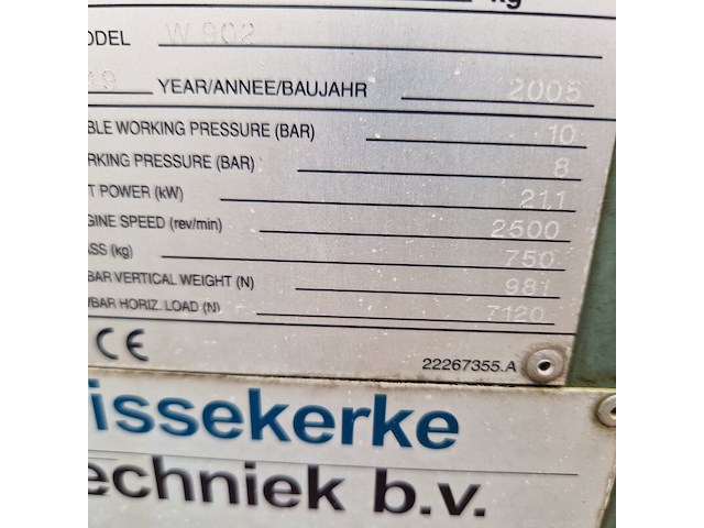 Compressor mobiel, ingersoll-rand, w902, 2005 - afbeelding 11 van  39