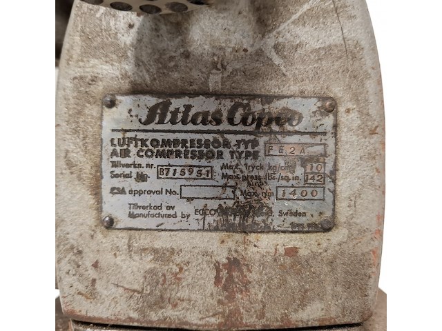 Compressor pomp, atlas copco, f e 2 a - afbeelding 6 van  8