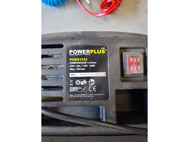Compressor powerplus, powx1723, bouwjaar 2017 - afbeelding 7 van  8