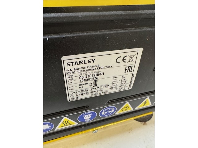 Compressor stanley, dn 200/8/6, geel - afbeelding 3 van  3