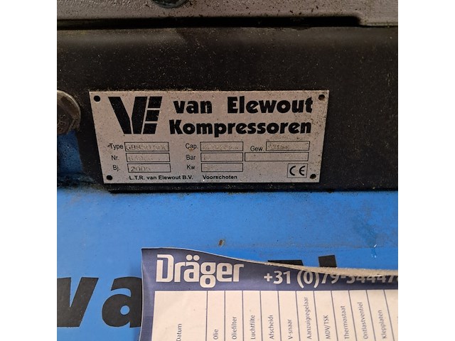 Compressor, van elewout kompressoren, gb850.500, 2005 - afbeelding 6 van  9