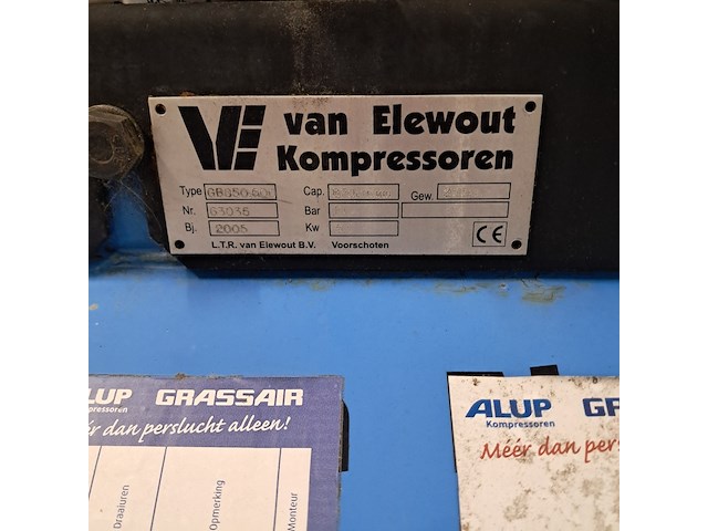 Compressor, van elewout kompressoren, gb850.500, 2005 - afbeelding 6 van  9