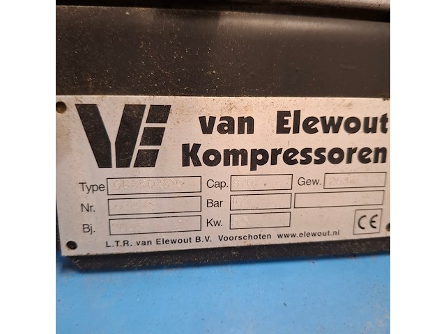 Compressor, van elewout kompressoren, gb850.500, 2005 - afbeelding 2 van  9