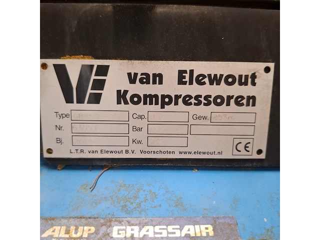 Compressor, van elewout kompressoren, gb850.500, 2005 - afbeelding 2 van  8