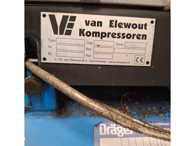 Compressor, van elewout kompressoren, gb850.500, 2005 - afbeelding 2 van  8