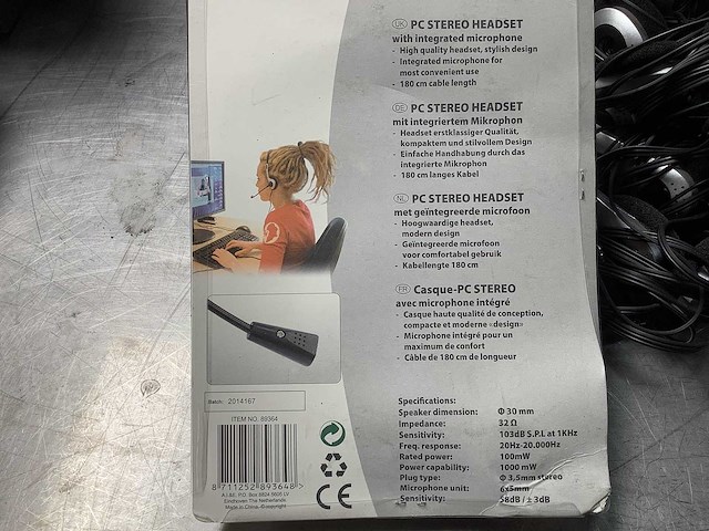 Compu parts - pc stereo headset - headset (30x) - afbeelding 3 van  4