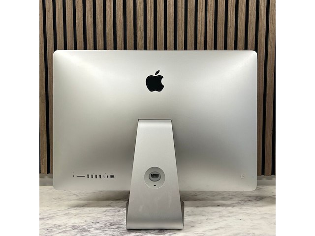 Computer, apple, imac 27-inch retina 5k 2017, 3.4 ghz i5, 24gb werkgeheugen, 4gb videokaart, 1tb opslag, grijs / chroom, 2017 - afbeelding 2 van  3