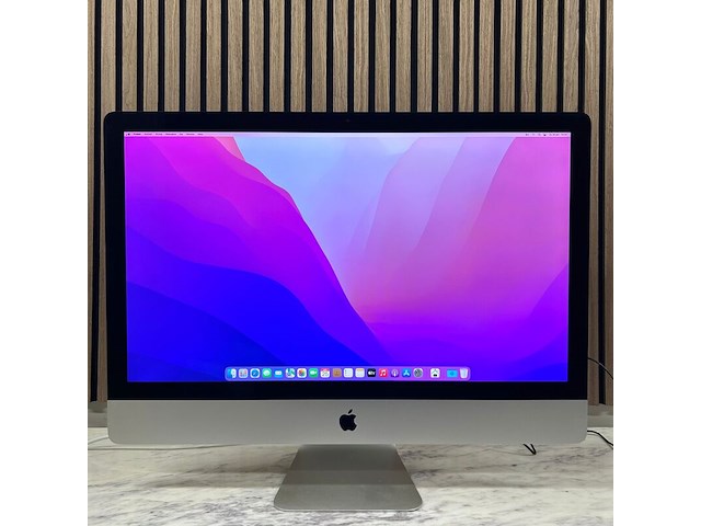 Computer, apple, imac 27-inch retina 5k , 3.2 ghz i5, 32gb werkgeheugen, 2gb videokaart, 1tb opslag, grijs / chroom - afbeelding 1 van  5