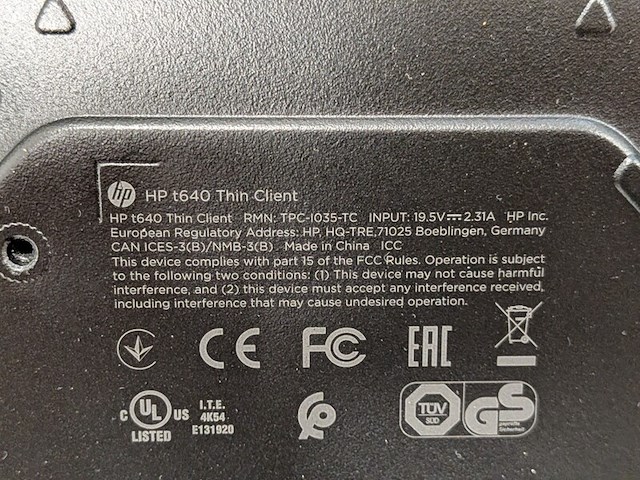 Computer, hp, t640 thin client - afbeelding 9 van  9