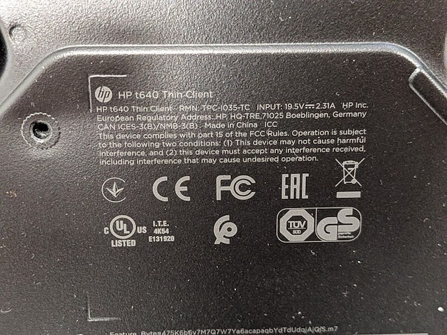 Computer, hp, t640 thin client - afbeelding 5 van  5