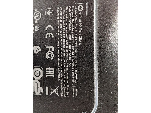 Computer, hp, t640 thin client - afbeelding 5 van  5