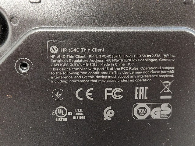 Computer, hp, t640 thin client - afbeelding 7 van  7
