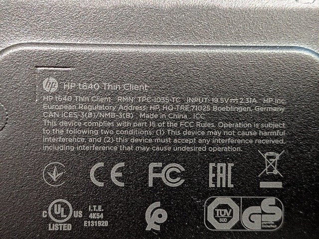 Computer hp, t640 thin client - afbeelding 6 van  7