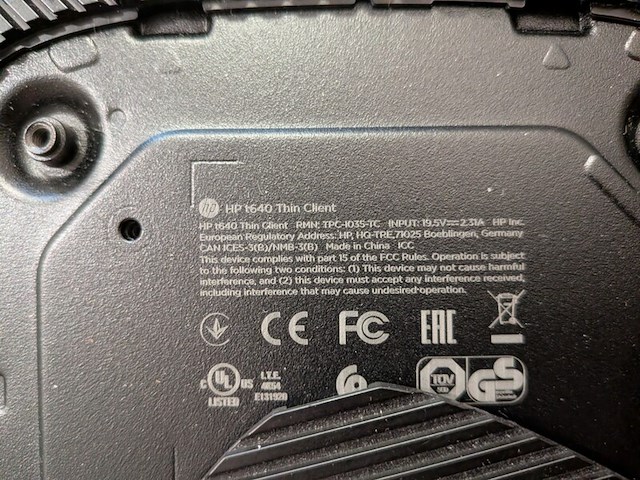 Computer hp, t640 thin client - afbeelding 4 van  5