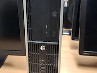 Computer met 2x beeldscherm hp, hp pro 6300 sff i5 - afbeelding 2 van  5