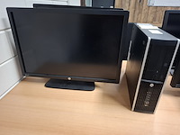 Computer met 2x beeldscherm, hp, hp pro 6300 sff i5 - afbeelding 1 van  5