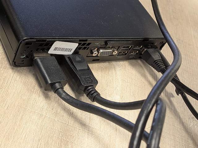 Computer met 2x full hd beeldscherm hp, elitedesk 800 g3 desktop mini - afbeelding 13 van  17