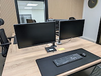 Computer met 2x full hd beeldscherm hp, elitedesk 800 g3 mini - afbeelding 1 van  9