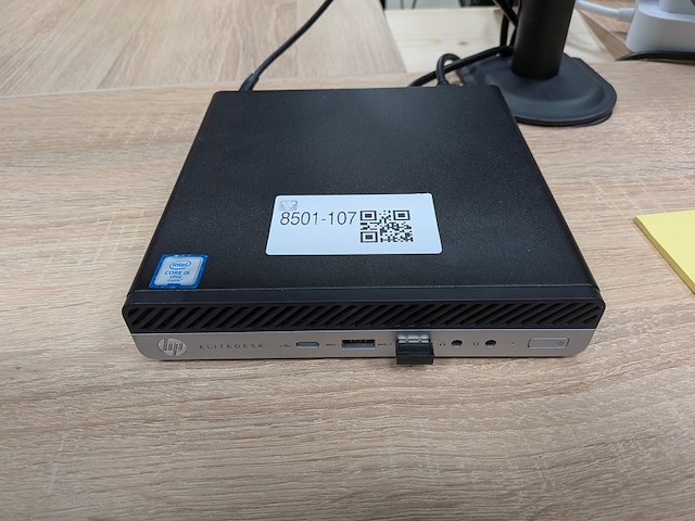 Computer met 2x full hd beeldscherm hp, elitedesk 800 g3 mini - afbeelding 2 van  9