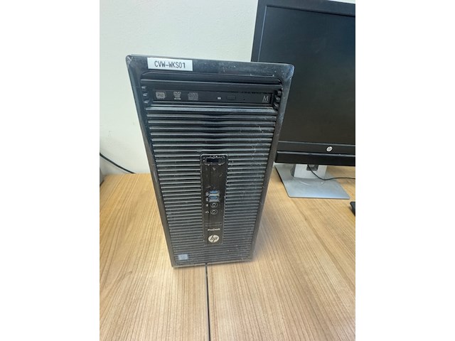 Computer met 2x monitor, hp prodesk 400 g3 - afbeelding 2 van  5