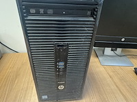 Computer met 2x monitor, hp prodesk 400 g3 - afbeelding 2 van  5