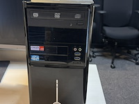 Computer met 2x monitor samsung, bouwjaar i5 processor , met 2x monitor arm - afbeelding 2 van  4