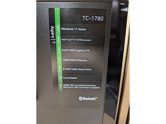 Computer met 3x monitor acer, aspire tc-1780 - afbeelding 3 van  8